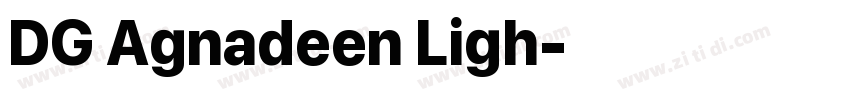 DG Agnadeen Ligh字体转换